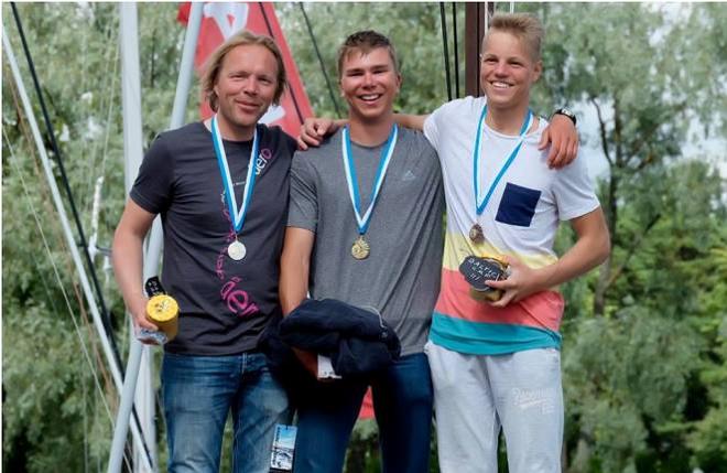 RS Aero 7 podium at the Baltic Cup in Tallinn - July 2016 © RS Sailors Estonia
